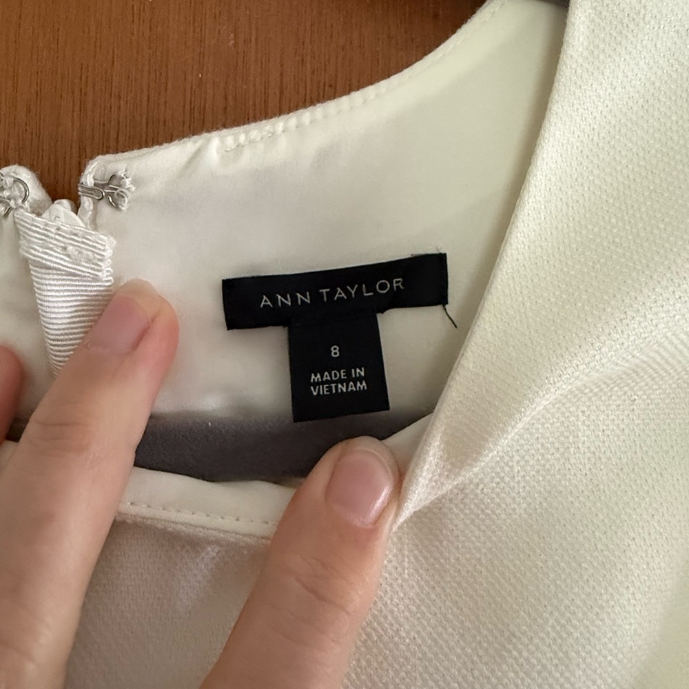 Ann Taylor Cream Midi Dress - Picture 4 of 5
